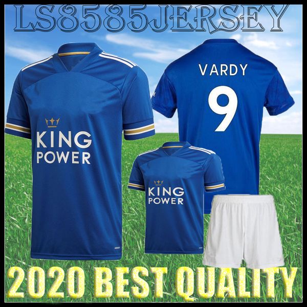 

20 21 leicester vardy home soccer jersey kids kit 2020 2021 city tielemans ndidi maddison maguire football shirt maillot de foot quality, Black;yellow