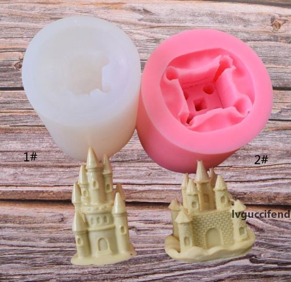 

the latest large european and american style castle building fondant silicone mold baking chocolate diy cake decoration epoxy mold