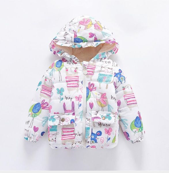 

autumn and winter graffiti boys and girls cotton padded clothes children's cotton clothes in europe and america, Blue;gray