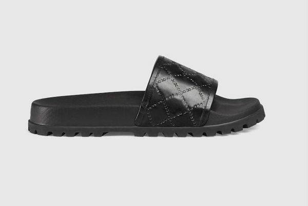 

designer men women sandals with correct flower shoes snake print slide summer wide flat sandals slipper, Black