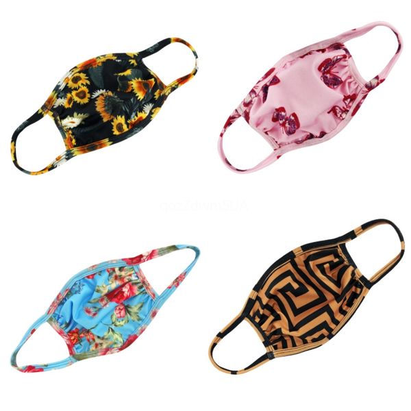 

5pcs bag party masks fa mout er pm2.5 mask dustproof wasabel reusabel protective i silk cotton masks tools boom2020#728, Black