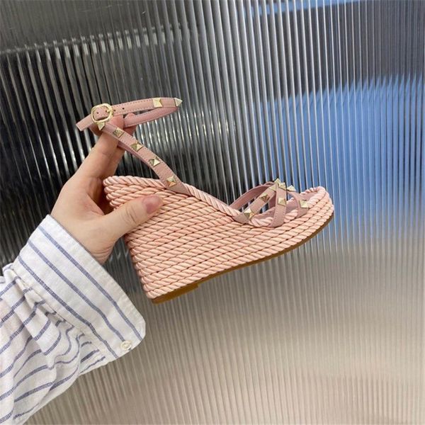 

fashion designer women shoes women dress shoes women designer sandals ladies sandal wedge high heels shoes, Black