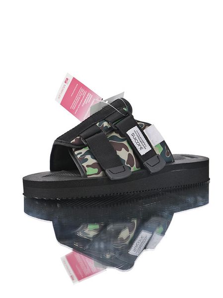 

new a bathing x suicoke mastermind japan skull x beach slippers olive green mmj man and women lovers fashion casual sandals 36-45 cs01, Black
