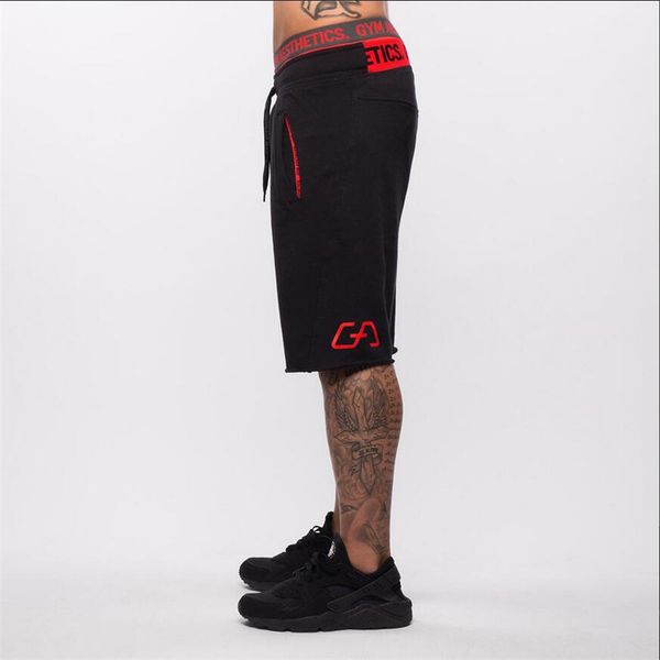 

new fashion summer shorts mens casual fitness jogger shorts homme comfortable short pants male knee length boardshorts, White;black