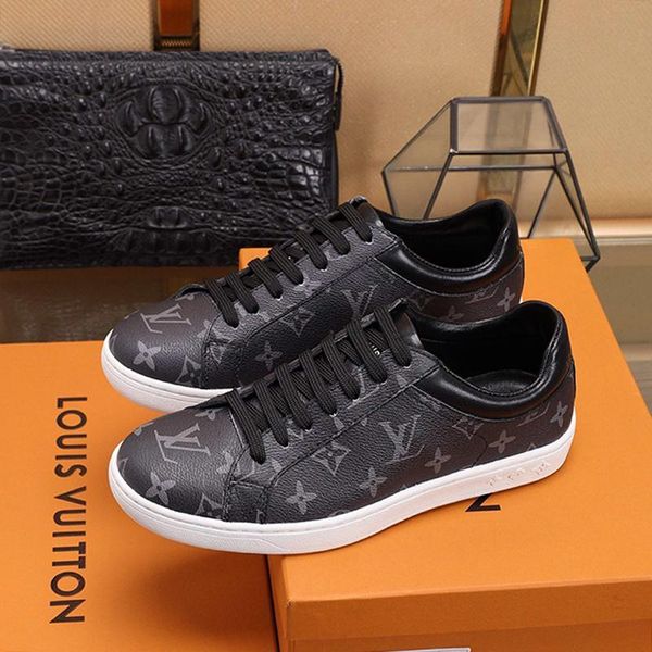

lightweight mens shoes fashion design luxury shoes luxembourg sneaker lace -up plus size low casual men shoes scarpe da uomo di lusso, Black