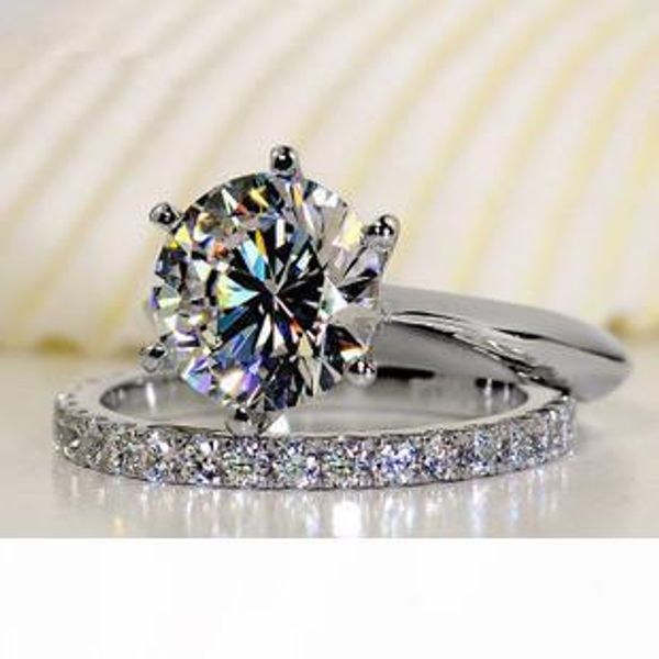 

luxury quality sona synthetic stone wedding set,bridal set, engagement ring set for women,wholesale drop shipping c19041601