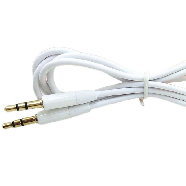 AUX Cable 3.5mm 1m 3FT 2M 6ft masculino para o cabo de áudio do carro masculino para Samsung PC MP3 Headphone Speaker