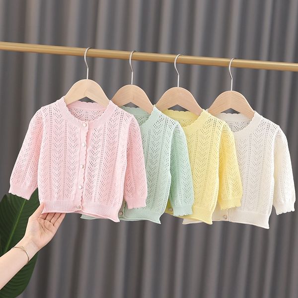 

2020 girl baby casual girl cardigan little fairy small sweater fragrant sweater, Blue