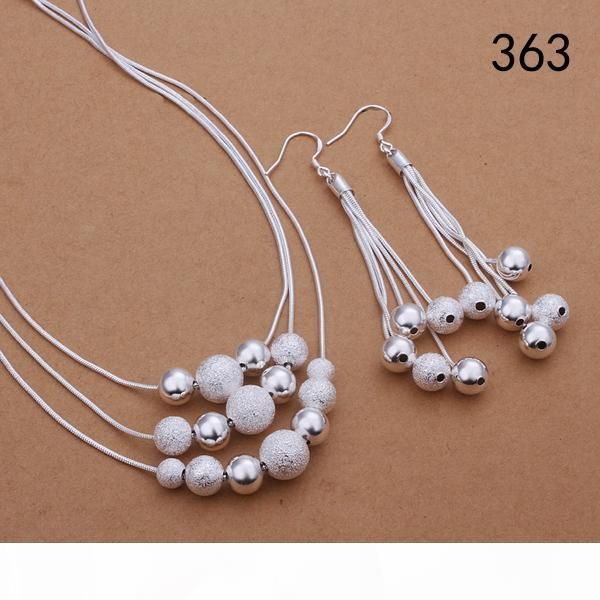 

d mix style same price women 's sterling silver plate jewelry sets ,fashion wedding 925 silver necklace earring jewelry set gts34