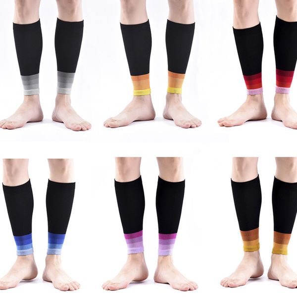 

спорт ног protector давления сжатия защитные calf обложка мужские и женские универсальной эластичные носки обложка велоспорт running, Black