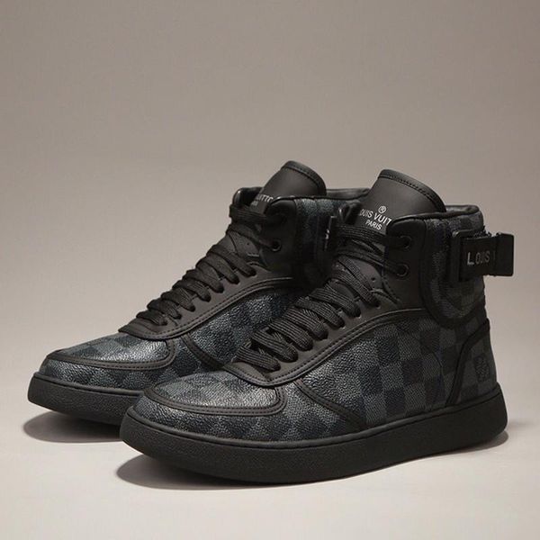 

2020 new listing mens breathable sports shoes luxury mens high casual sports shoes fashion casual shoes size 38-44 00076, Black