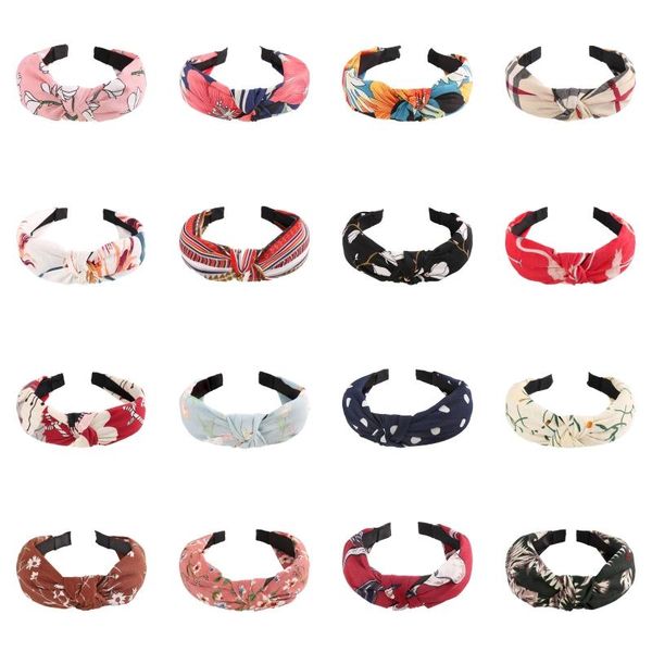 2020 Boho Carneiras para as Mulheres 79 Styles Floral Criss Cross atado Hairwrap elásticas largas faixas de cabelo turbante Senhoras Meninas Acessórios de cabelo