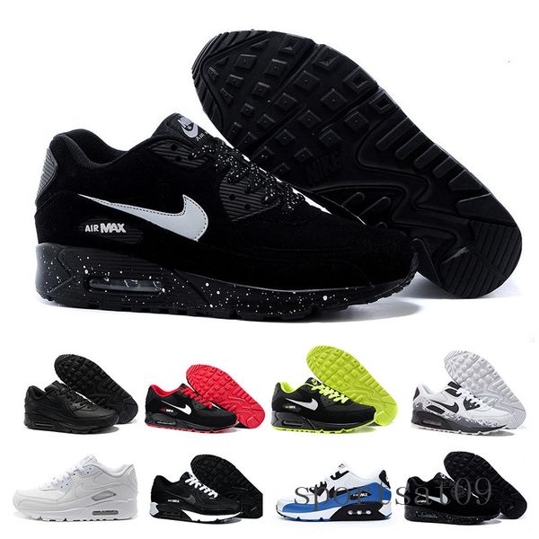 

2018 дешевые мужчины женщины кроссовки обувь классические 90 мужчины повседневная обувь оптовые перевозка груза падения спортивный тренер во, Black