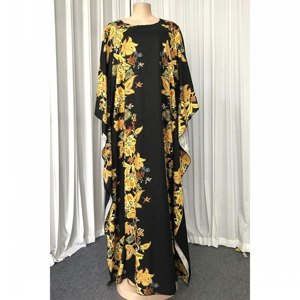 

ethnic clothing 2021 autumn flower print africa muslim long maxi dress fashion for lady african dresses women, Red