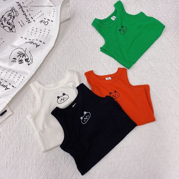 

broken code losing money children korean style vest cotton elastic cute vest children and girls baby cartoon elastic cotton, Blue