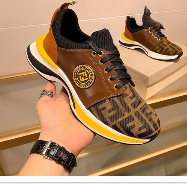 

038 men's designer casual sports shoes, fashion brand outdoor casual shoes, original box packaging fast delivery, Black
