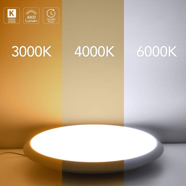 

uk stock round led ceiling lights dimmable 60w surface mounted panel lights fixture for kitchen living room home use