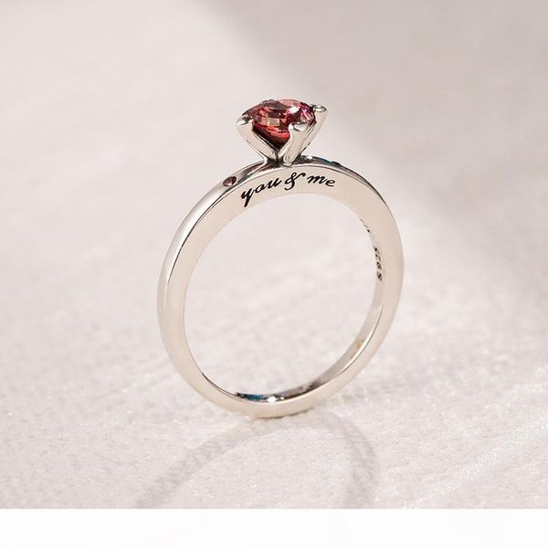 

r red cz diamond heart wedding ring original box for pandora 925 sterling silver sparkling red heart ring with retail box, Slivery;golden