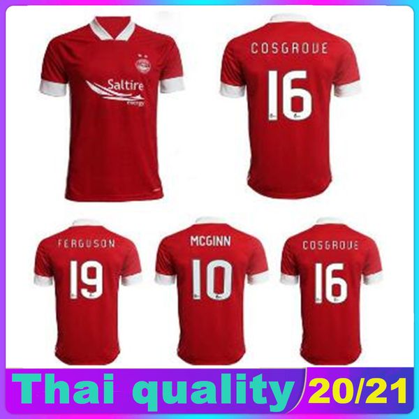 

20 21 aberdeen fc soccer jerseys cosgrove 2020 2021 ferguson football shirt considine mcginn jersey, Black;yellow