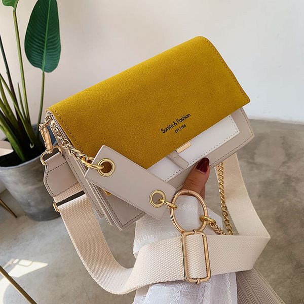 

2020 new mini women fashion handbags ins ultra fire retro wide shoulder strap messenger bag simple style handbag crossbody bags