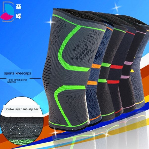 

0uety silicone strip sports anti-skid knee pads outdoor fitness protective equipment basketball protective badmintonbadminton badmintonvolle, Black;gray
