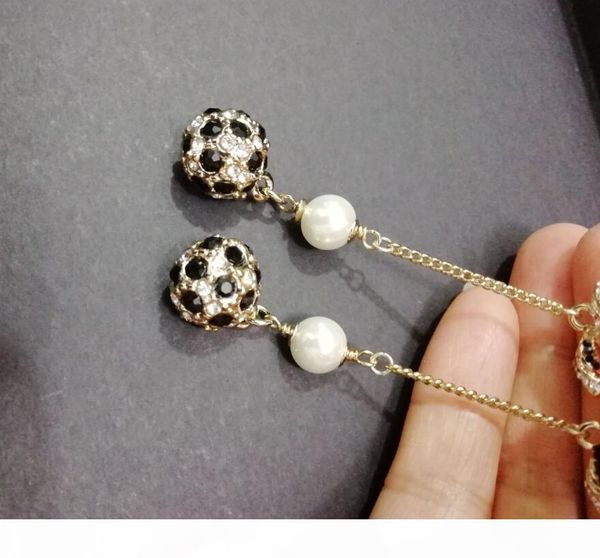 

lux classic long drop earring for women jewelry fashion wedding earrings with flannel bags for jewelry gift, Silver