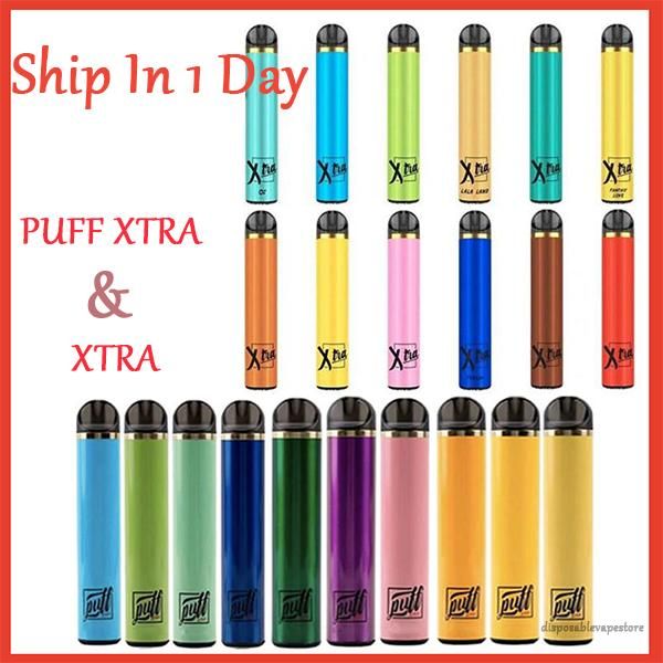 

СЛОЙКА XTRA XTRA Одноразовый Vape Pen Предварительно заполненные картриджи Vape 5,0 мл Starter Kit Батончики Plus 1500Puffs устройства система Испарители Бобы Vapor