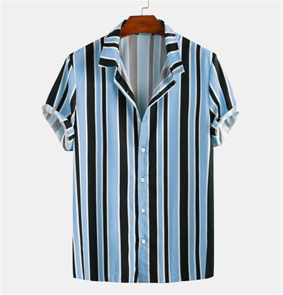 

sleeve shirts natural color turn-down collar casual shirts mens hawaiian style shirts fashion striped panelled short, White;black