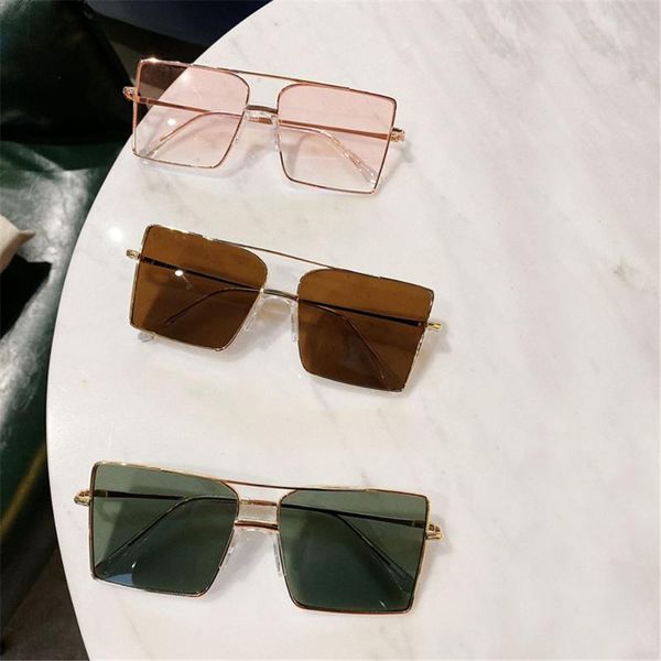 

sunglasses luxury square women brand designer retro alloy frame big sun glasses vintage gradient male oculos feminino, White;black