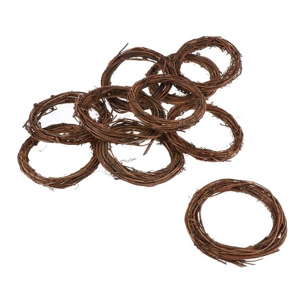 

rattan wreath, twigs wreath diy vine wreath decorations for front door wall hanging,(16, 4 inches