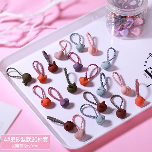 

20шт / набор дети милые новой резинки любови звезда волосы шнур прозрачного принцесса аксессуары для волос шпильки ленты для волос scrunchie, Slivery;white