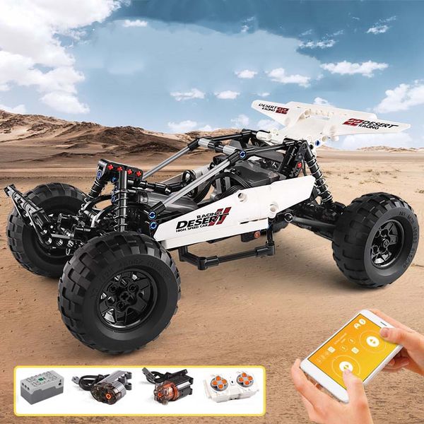 PF Buggy 2 Desert Racing Ferngesteuertes Auto Bausteine MOC-1812 MouldKing 18001 394+Stk Technic Serie Ziegelsteine Bildungsspielzeug Weihnachtsgeburtstagsgeschenke für Kinder