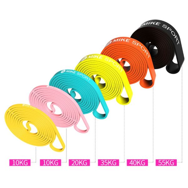 

resistance bands multifunction elastic rubber yoga loop fitness pilates workout latex tube pull rope training