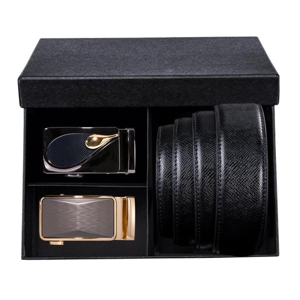

designers men automatic buckle belts luxury black business genuine leather belts for men cowskin strap men's gift set dibangu, Black;brown
