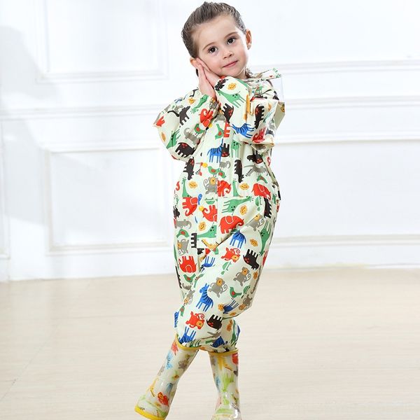 

zs3cr hooded children's poncho children's cloak body clothes body clothes raincoat boys' baby jumpsuit raincoat girls' p, Red;brown