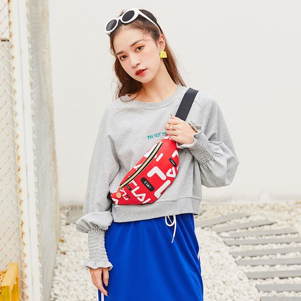 

women printed ladies sports belt bag ladies girl purse travel package mini 200801