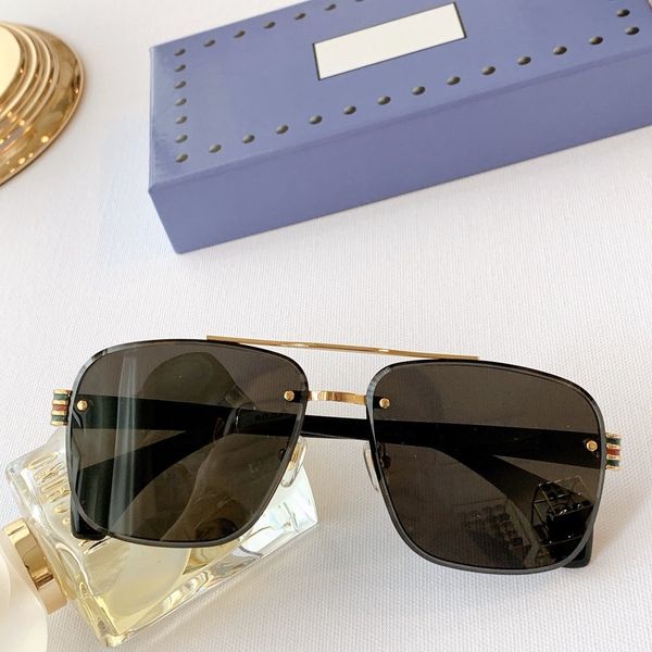 

men and women sunglasses classic style square vintage sun glasses business sunglasses fashion eyewear size:62-12-140, White;black