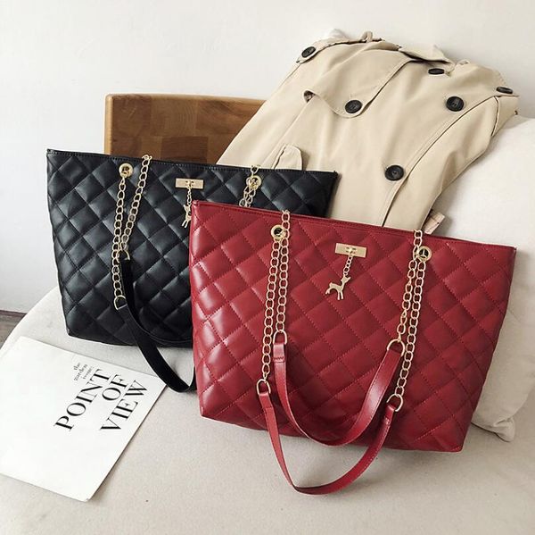 

female women's bag 2020 new chain big bag cross body large capacity tote fashion shoulder bags