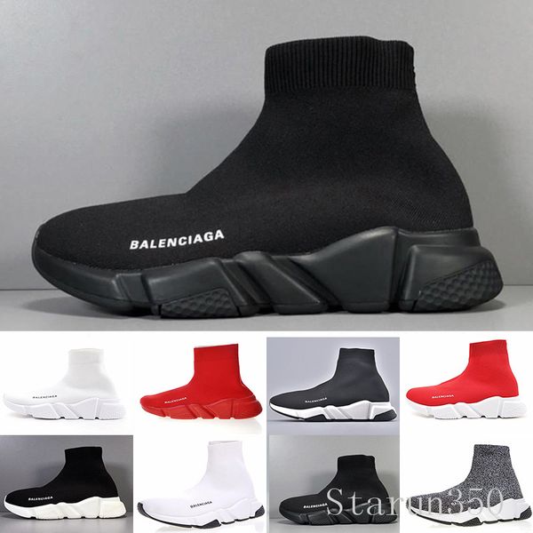 

designer sneakers speed trainer black red gypsophila triple black fashion flat sock boots casual shoes speed trainer runner hil-7