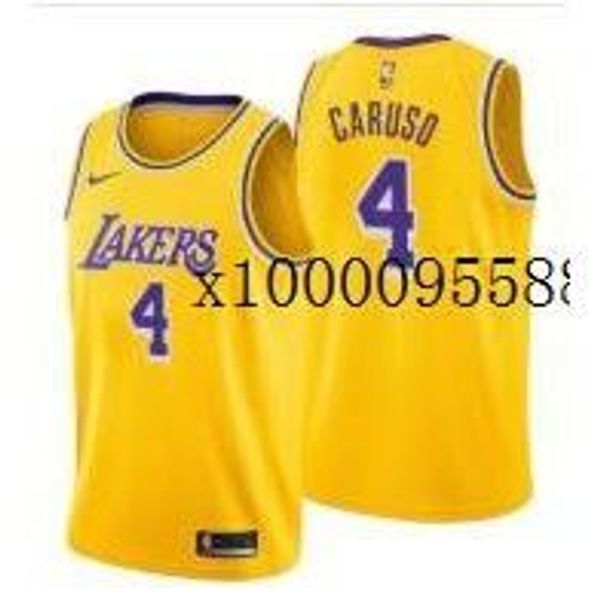 

caruso #4 jersey t-shirts tank mens vest stitched basketball jerseys, Red