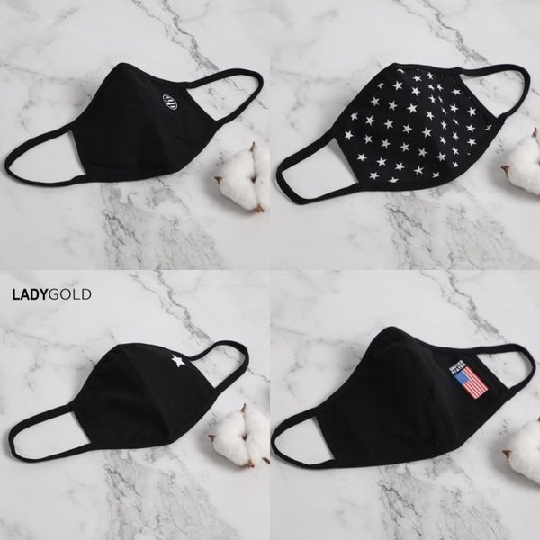 

cotton s adjustable sequin mask glitter mout er wasable bling bling anti-dust masks fa mask outdoor lsk362#349, Black