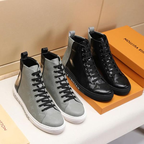 

fashion mens shoes trainers sneakers fashion with origin box classic flats tattoo sneaker boot fashion mens boots luxury chaussures homm, Black