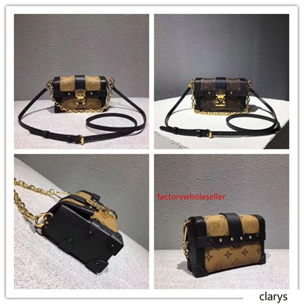 

lovuitto designers monogram catogram essential trunk pouch m63892 m63891 hand bag shoulder bag size: 16.5*6*11cm