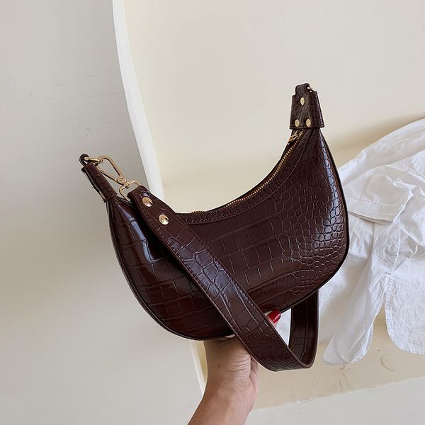 

crocodile pattern crossbody bags for women 2020 handbags women bags designer saddle bags lady purses and handbags