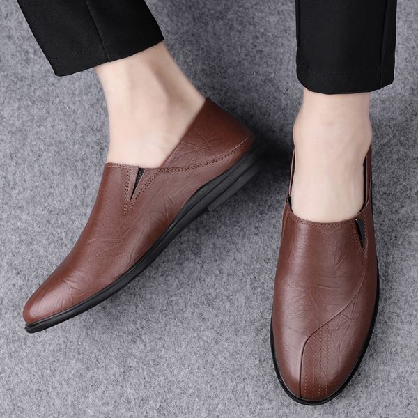 

casuales man shoe mens fashion informales cuero for shoes causal sapato mens sapatos sneakers spring black de 2020 leisure