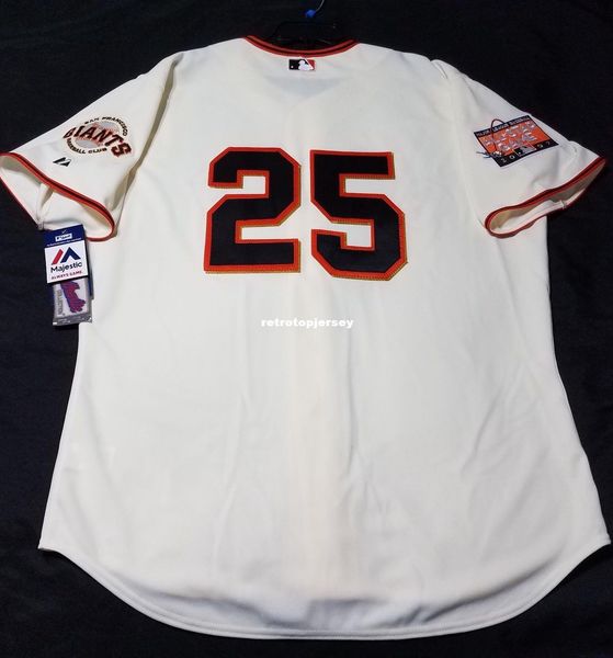 

majestic san francisco #25 barry bonds ivory onfield jersey mens stitched wholesale big and tall size xs-6xl baseball jerseys, Gray