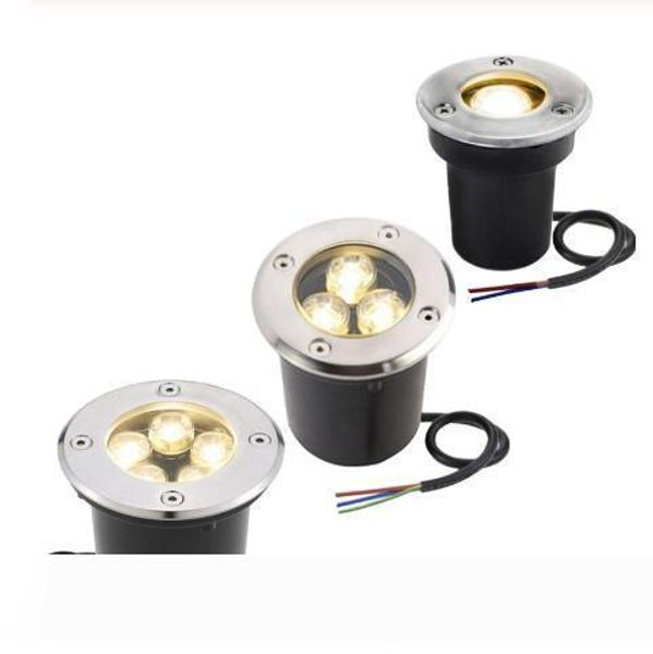 

outdoor 3w 6w 10w ac86-265v garden led underground lamps landscape light high-power tempered glass square ip67 waterproof led lamp