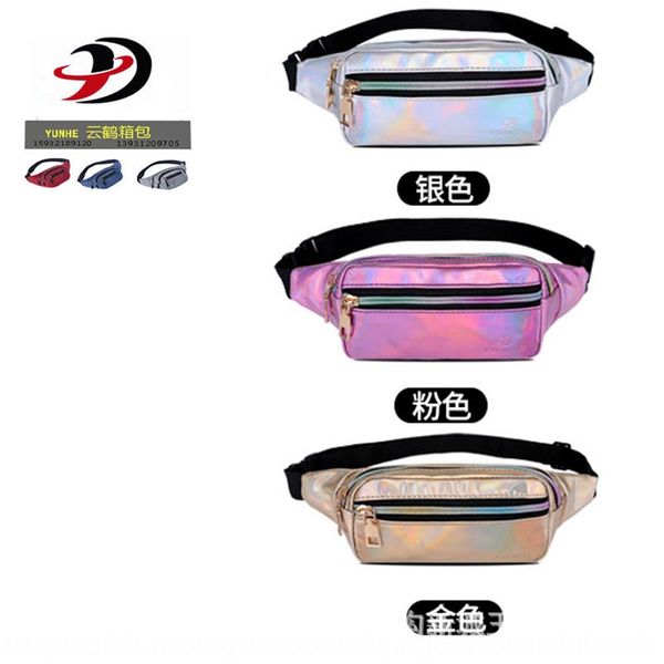 

new laser bright running mobile phone storage mobile outdoor sports fashion crossbody chest bag running leisure outdoor sports bag