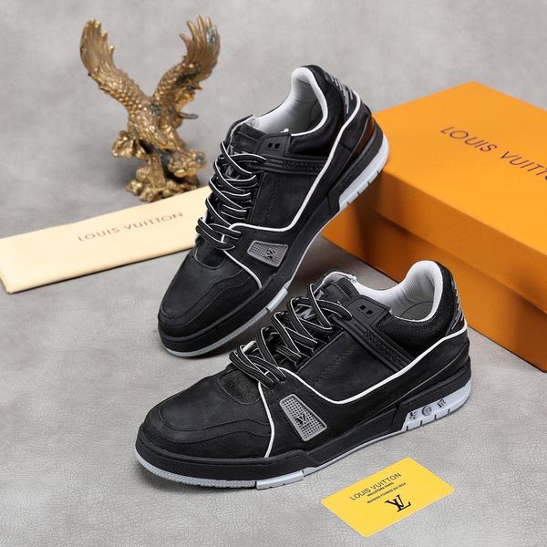 

new13 мужская мода обувь случайные удобные дышащие спортивные мужские ботинки высокого класса бизнес работа туристических мужская обувь zapa, Black