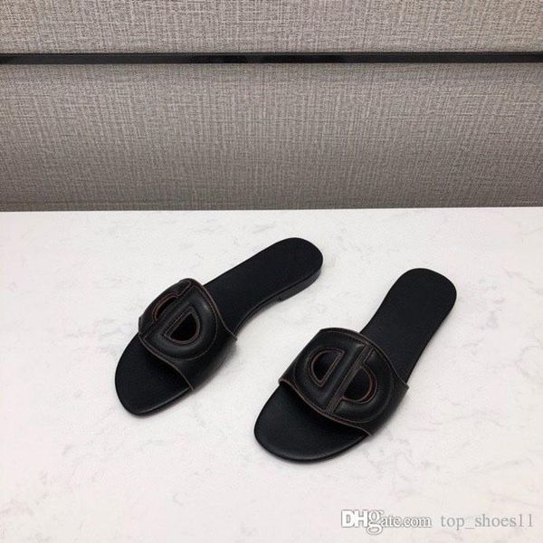 

release summer slides d-club mules beach indoor flat slippers women black camel blue denim white calfskin casual sandals 34-41